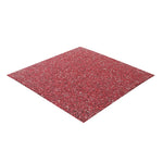 FITPRO Single Piece Interlocking Gym Floor Thickness 5cm Mat Anti-Slip Durable Rubber Tile Eco-Friendly High-Resilience Design - Red