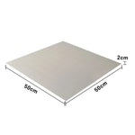 FITPRO Single Piece Interlocking Home Gym Floor Thickness 2cm Mat Anti-Slip Durable Rubber Tile Eco-Friendly High-Resilience Design - Grey