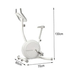 FITPRO Foldable Resistance, Compact Belt Silent - 16-Level Spin Bike Home Fitness Physical - Drive, Dual Magnetic White