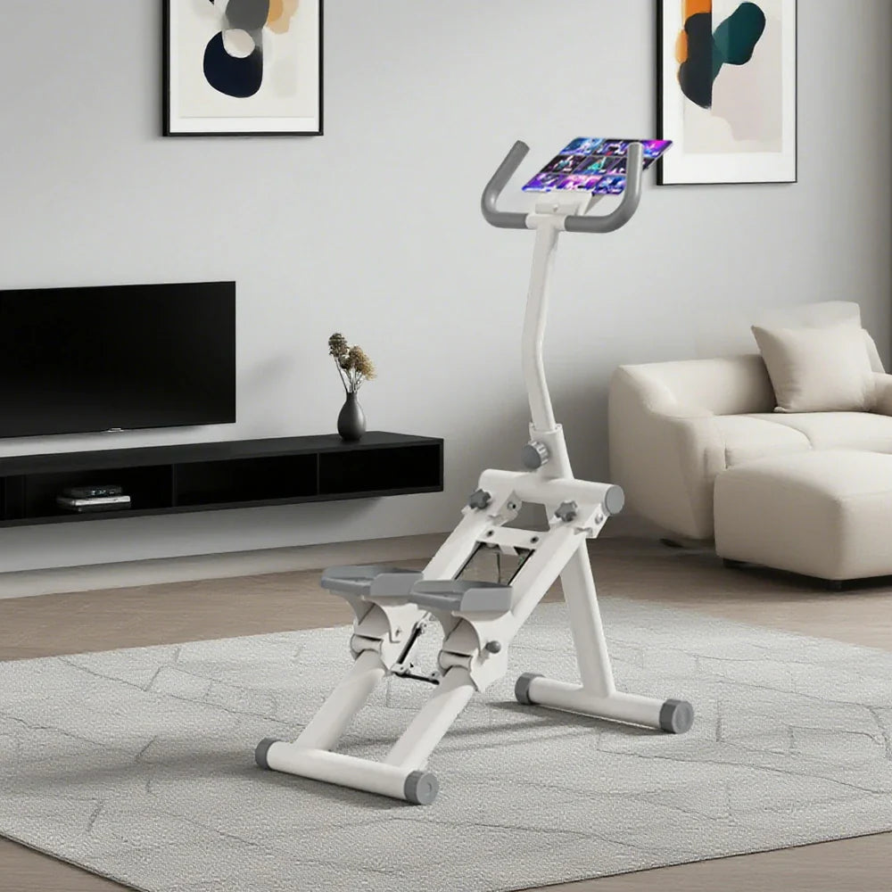 FITPRO Foldable - Climber 90lb Carbon Elliptical Home Compact Adjustable Resistance, Fitness Silent Steel Frame, Machine