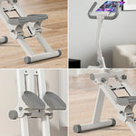 FITPRO Foldable - Climber 90lb Carbon Elliptical Home Compact Adjustable Resistance, Fitness Silent Steel Frame, Machine