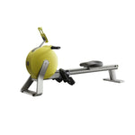 FITPRO Full Design Rail 32-Level - Smart Magnetic - Aluminium Foldable Rowing Resistance, Self-Powered, Alloy Machine Compact Yellow