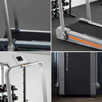 FITPRO Foldable Design Deck, 3-Level Adjustment, Incline Indoor Compact Home Space-Saving Treadmill for Running - Extra-Wide Fitness