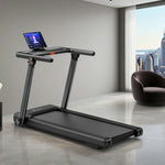 FITPRO Electric Max - 120kg - 20-Level Slope, Powered Quiet 3.0HP Treadmill Motor, Incline Load Black