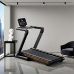 FITPRO Luxury Grain Incline Max 150kg 4.5HP Treadmill 8-degree, Wood Marathon Motor, 25-Level - up to Load