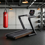 FITPRO Luxury Grain Incline Max 150kg 4.5HP Treadmill 8-degree, Wood Marathon Motor, 25-Level - up to Load