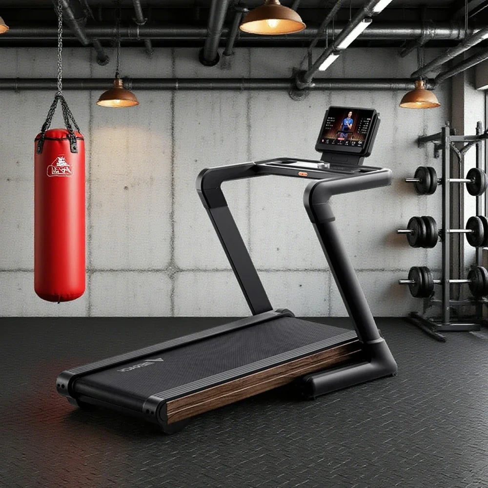 FITPRO Luxury Grain Incline Max 150kg 4.5HP Treadmill 8-degree, Wood Marathon Motor, 25-Level - up to Load