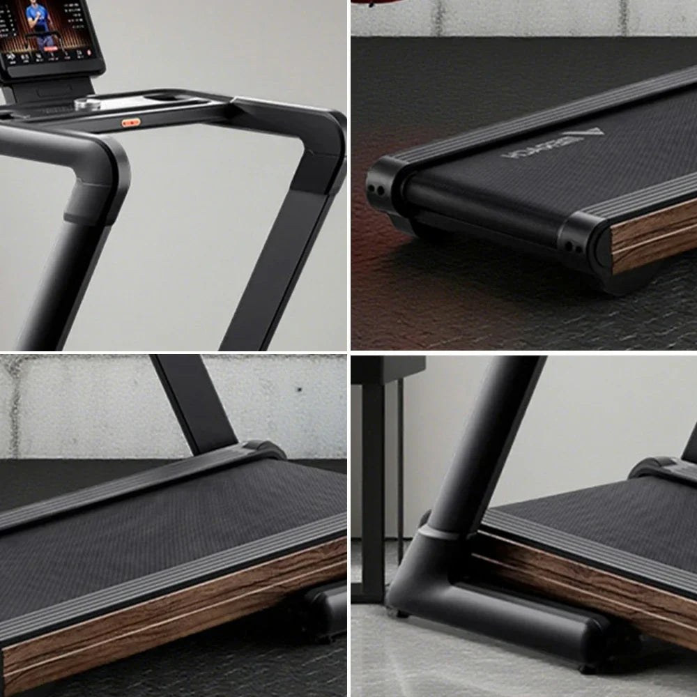 FITPRO Luxury Grain Incline Max 150kg 4.5HP Treadmill 8-degree, Wood Marathon Motor, 25-Level - up to Load