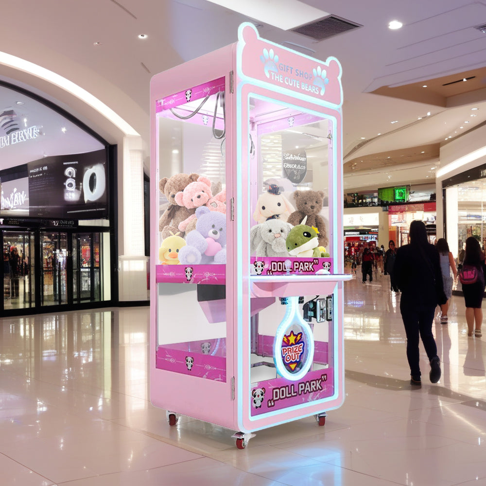 GAMEON Panda Electronic Home Claw Crane Machine Pink