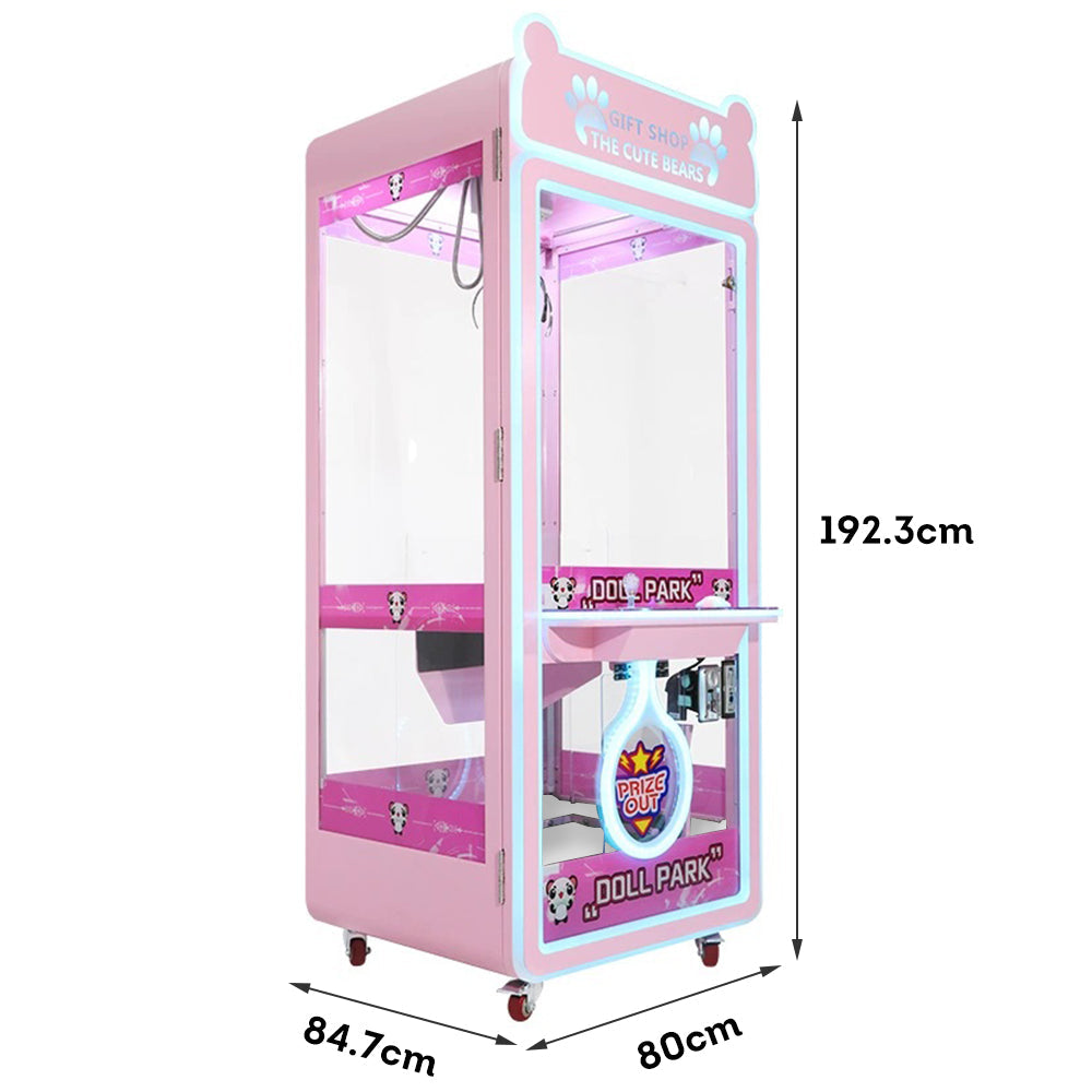 GAMEON Panda Electronic Home Claw Crane Machine Pink