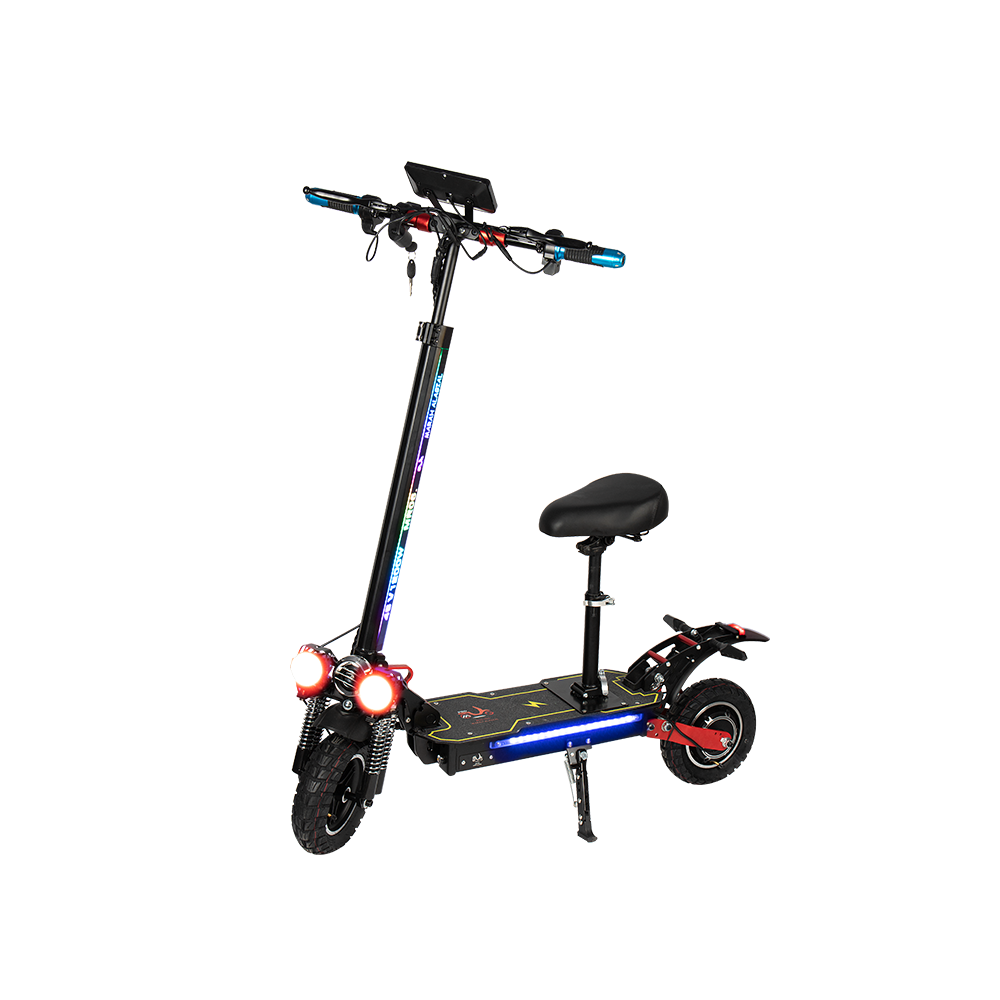 GLIDER YE Portable Battery Electric Scooter 12 - 1200W Lithium Black