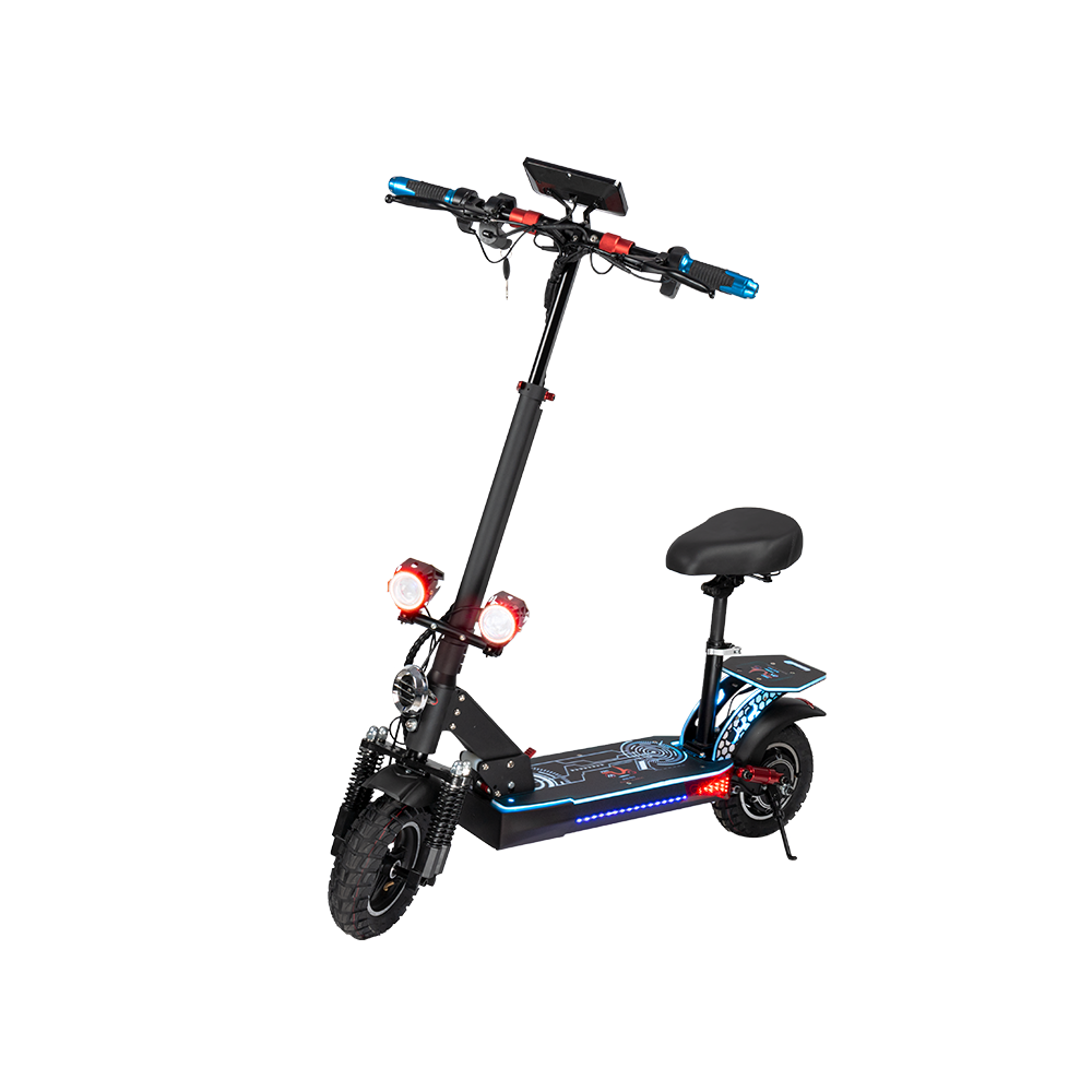 GLIDER YE - 1200W Portable Battery 13 Scooter Lithium Electric Blue