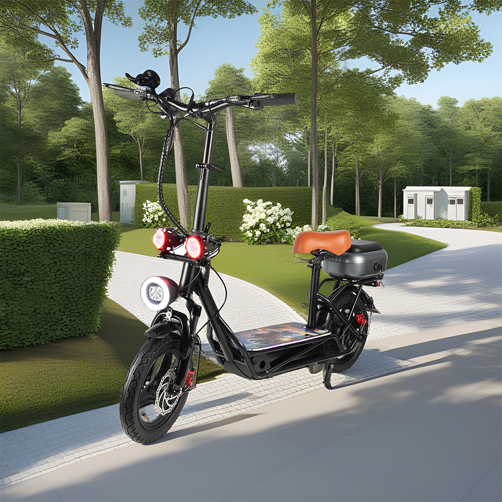 GLIDER YEH - Portable Lithium 1 Scooter Battery Electric 1200W Black