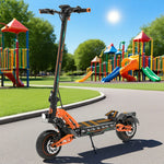 AKEZ DT10 1000Wx2 23.4Ah Drive Adult Wheel Speed 52V 65KM/H Max - Single Commuter Blue/Orange