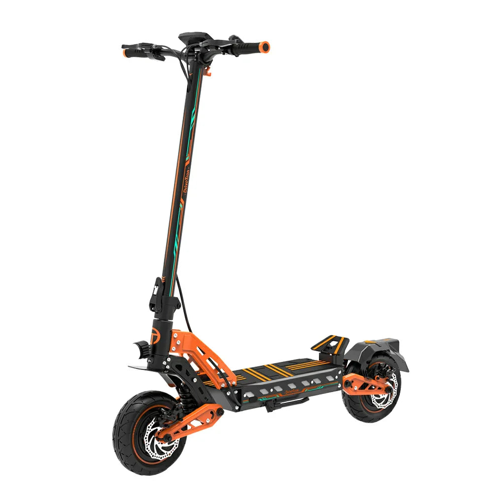AKEZ DT10 1000Wx2 23.4Ah Drive Adult Wheel Speed 52V 65KM/H Max - Single Commuter Blue/Orange