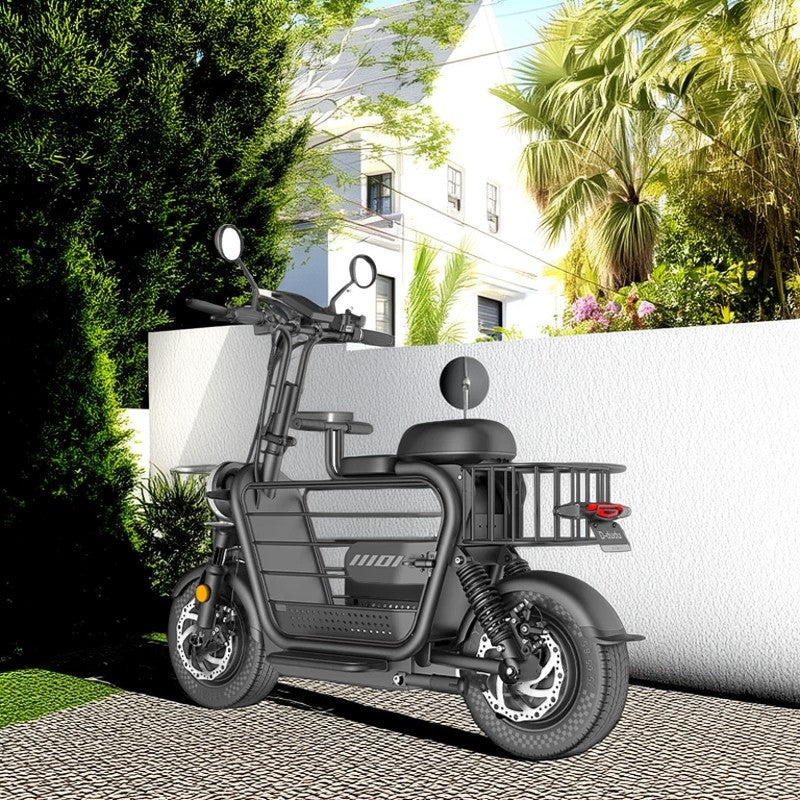 YIDI DDD15A Drum Steel Foldable 11-inch Lithium 48V 15Ah/20/25Ah Battery White&Black Electric Carbon Scooter 500W High Brake