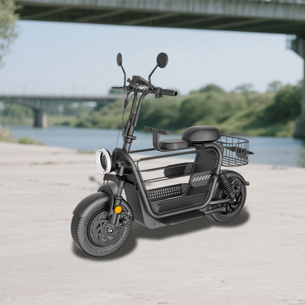 YIDI DDD15A Drum Steel Foldable 11-inch Lithium 48V 15Ah/20/25Ah Battery White&Black Electric Carbon Scooter 500W High Brake