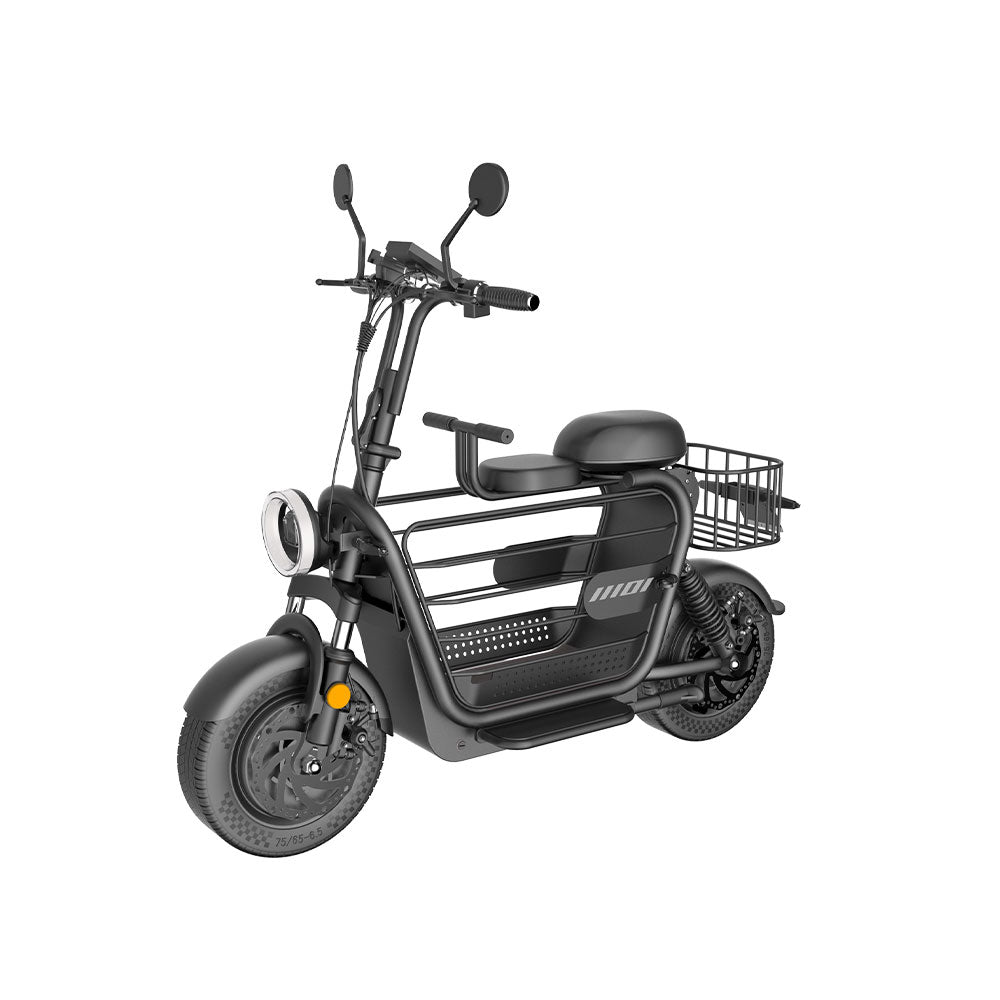 YIDI DDD15A Drum Steel Foldable 11-inch Lithium 48V 15Ah/20/25Ah Battery White&Black Electric Carbon Scooter 500W High Brake