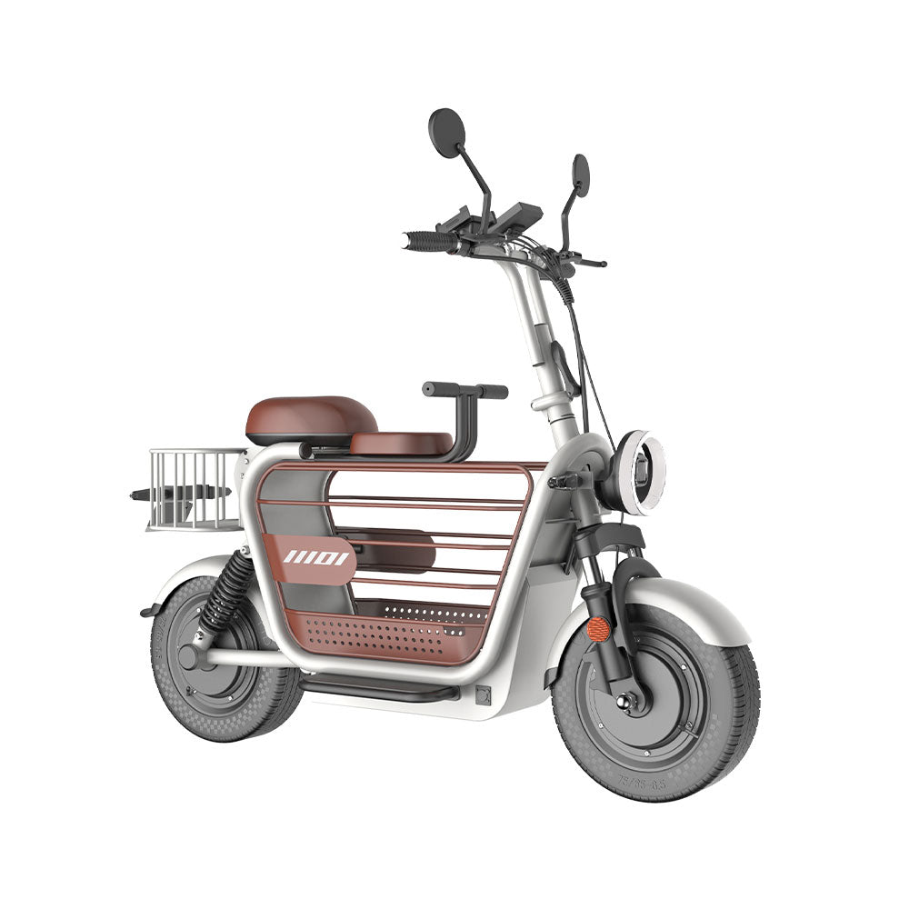 YIDI DDD15A Foldable Battery Lithium Electric Steel 500W 11-inch 48V Scooter High Carbon White&Brown Drum 15Ah/20/25Ah Brake