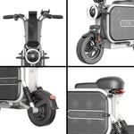 YIDI DDU10 Pink Lithium Battery Electric 48V White/Black 500W 10Ah/15Ah Scooter Steel 11-inch Carbon Black Foldable Drum High Brake