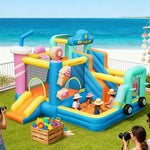 GAMEON Food House Theme Bounce House PVC Inflatable Castle with Blower for Kids Outdoor Fun Playland