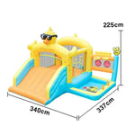 GAMEON Duck Theme Bounce House PVC Inflatable Castle with Blower for Kids Outdoor Fun Playland