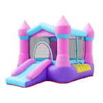 GAMEON Rocket Theme Bounce House PVC Inflatable Castle with Blower for Kids Outdoor Fun Playland Pink&Purple