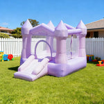 GAMEON Rocket Theme Bounce House PVC Inflatable Castle with Blower for Kids Outdoor Fun Playland Purple