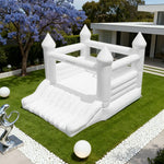 GAMEON White Rocket Style PVC Inflatable Bounce Castle with Blower for Kids Backyard Parties and Outdoor Play