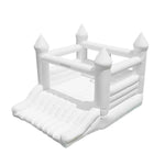 GAMEON White Rocket Style PVC Inflatable Bounce Castle with Blower for Kids Backyard Parties and Outdoor Play