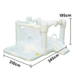 GAMEON White Wedding Style PVC Inflatable Bounce Castle with Blower for Parties Events and Photo Backdrops
