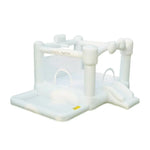 GAMEON White Wedding Style PVC Inflatable Bounce Castle with Blower for Parties Events and Photo Backdrops