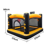 GAMEON Halloween Theme PVC Inflatable Bounce Castle with Blower and Orange Black Design