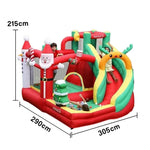 GAMEON Christmas Tree Theme PVC Inflatable Castle with Blower Holiday Bounce Decorative Design