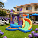 GAMEON Halloween Castle Theme PVC Inflatable Bounce House with Blower Spooky Multi-Color Design