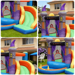GAMEON Halloween Castle Theme PVC Inflatable Bounce House with Blower Spooky Multi-Color Design