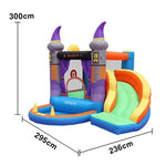 GAMEON Halloween Castle Theme PVC Inflatable Bounce House with Blower Spooky Multi-Color Design