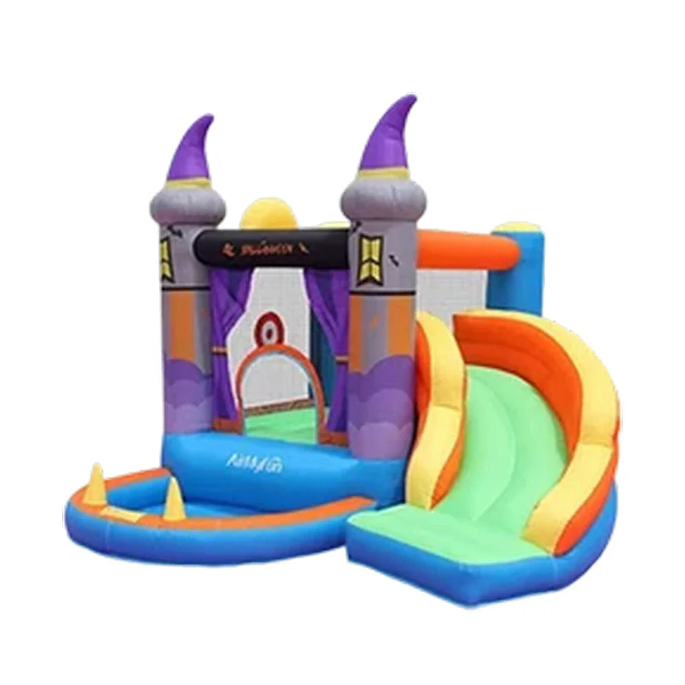 GAMEON Halloween Castle Theme PVC Inflatable Bounce House with Blower Spooky Multi-Color Design