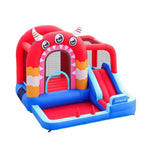 GAMEON Three Castle and Eyed Blower Red Inflatable Blue with Bounce Theme Monster PVC Monster Design