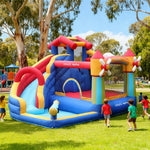 GAMEON Rainbow Windmill Water Play Inflatable Castle PVC Bounce House with Blower