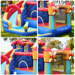 GAMEON Rainbow Windmill Water Play Inflatable Castle PVC Bounce House with Blower