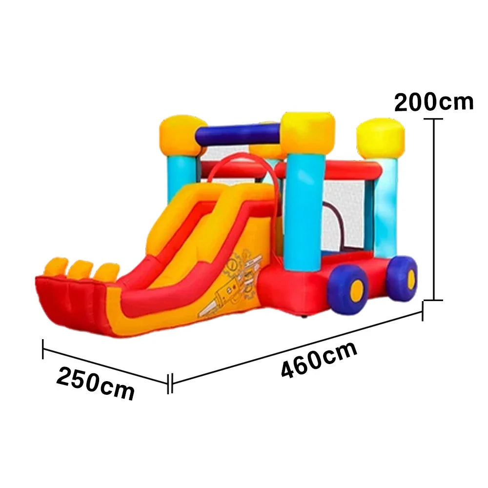 GAMEON Digger Excavator Theme Inflatable Bounce Castle PVC Design with Blower