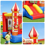 GAMEON Circus Theme Inflatable Bounce Castle PVC Build with Blower - Red & Yellow Design
