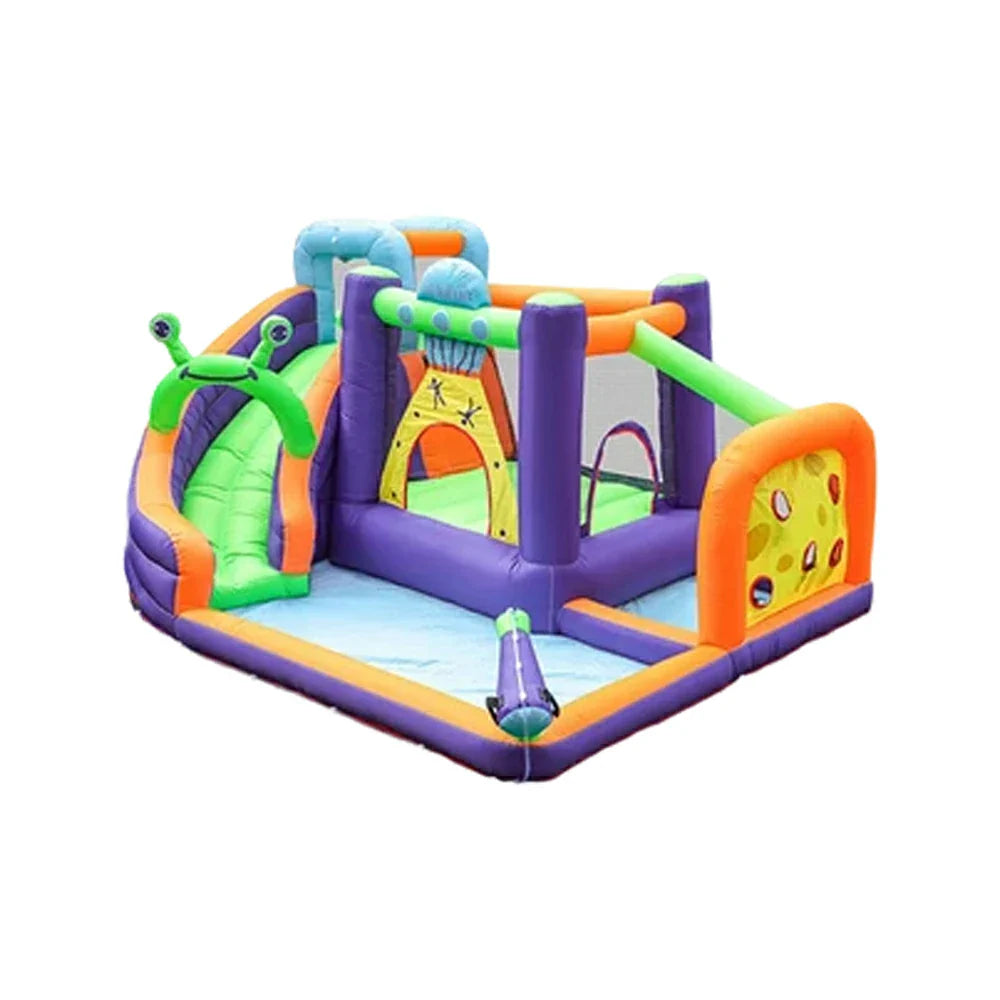 GAMEON Space Theme Inflatable Bounce Castle PVC Build with Blower - Galaxy Style Design