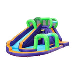 GAMEON Long Style Adventure Extended - Blower with Build PVC Castle Bounce Inflatable Slide