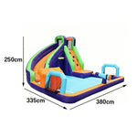 GAMEON Water Style Action Splash - Blower with Build PVC Castle Bounce Inflatable Slide Soccer Spray