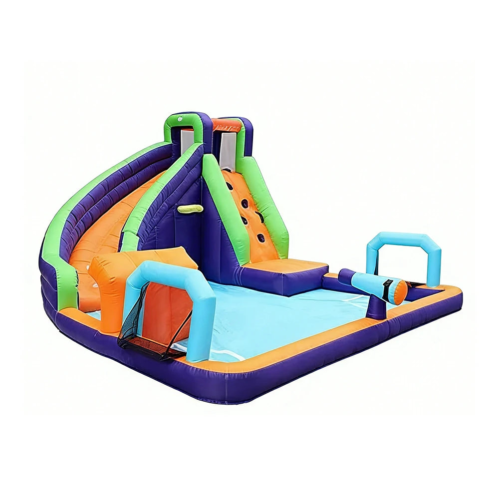 GAMEON Water Style Action Splash - Blower with Build PVC Castle Bounce Inflatable Slide Soccer Spray