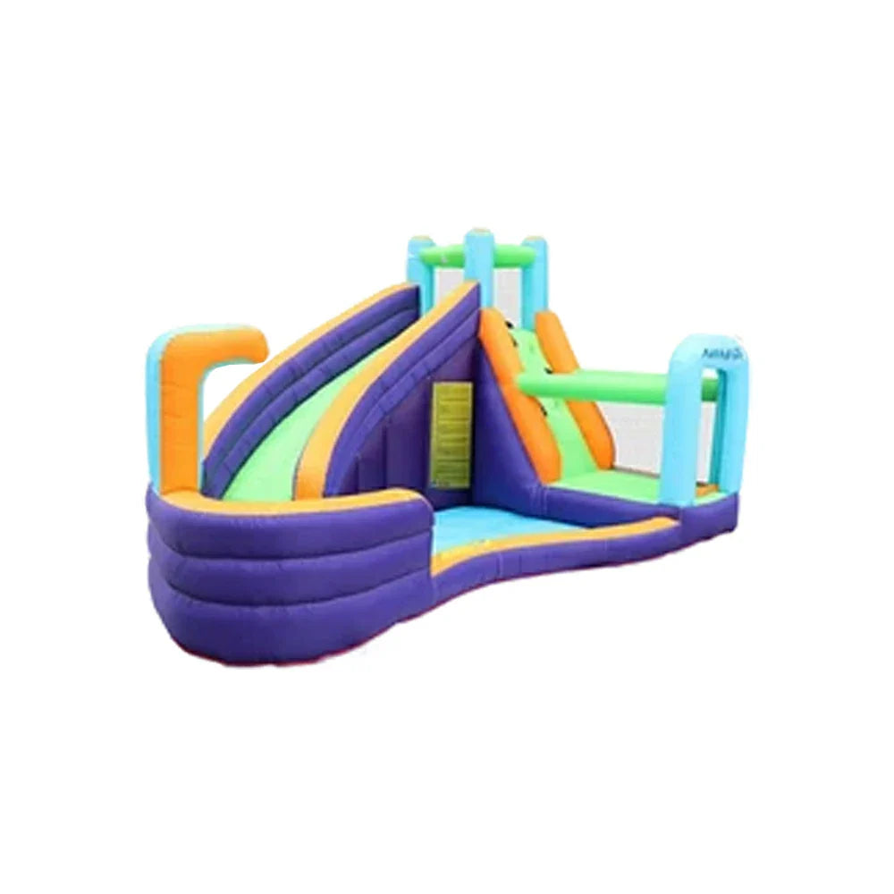 GAMEON Slide Style Glide Aqua - Blower with Build PVC Castle Bounce Inflatable Spray Water