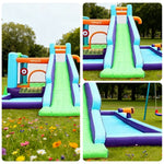 GAMEON Water Style Slide Hydro - Blower with Build PVC Castle Bounce Inflatable Splash Slide