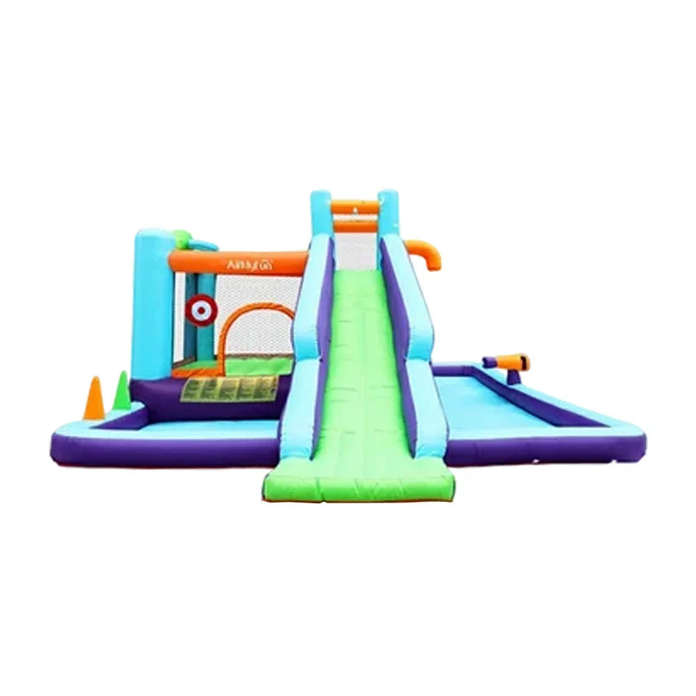 GAMEON Water Style Slide Hydro - Blower with Build PVC Castle Bounce Inflatable Splash Slide